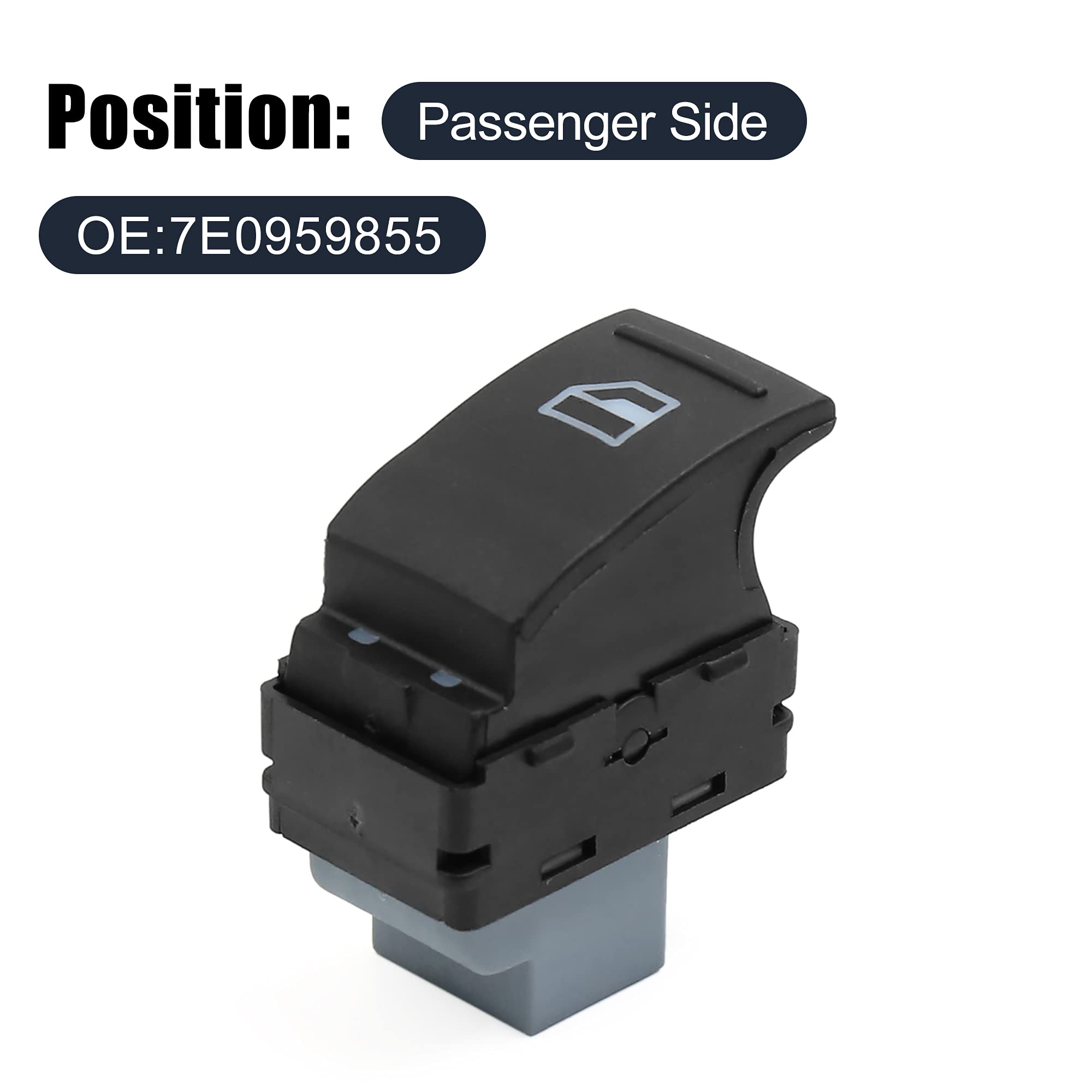 STARKIT Bouton Lève-Vitre Volkswagen T5 (2003-2015) - Conducteur + Passager Avec Fonction Confort