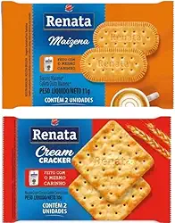 Combo Biscoitos Sachê Renata Maizena 60 e Cracker 60 Total 120 Sachês