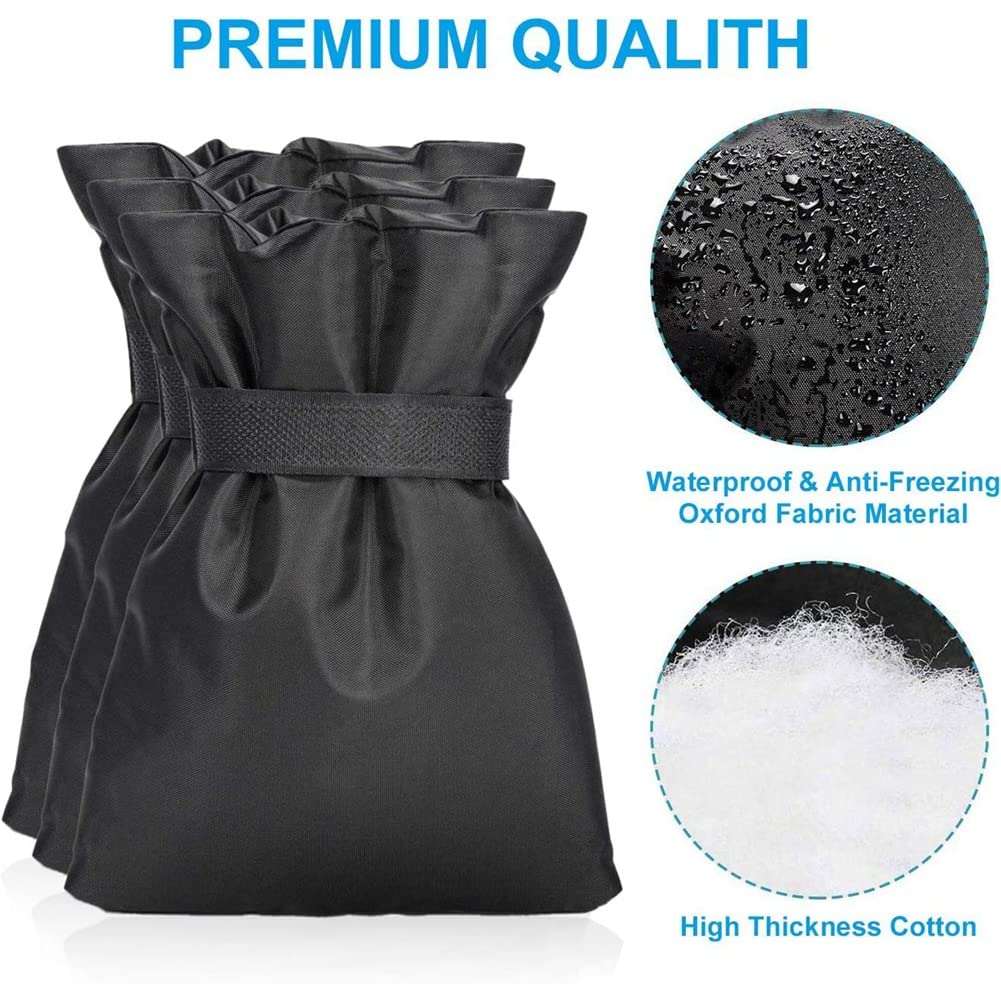 Darmlly Coperture professionali per rubinetti da esterno per protezione dal gelo invernale, per isolamento del rubinetto invernale, coperture per bavaglini per tubi flessibili per l'inverno