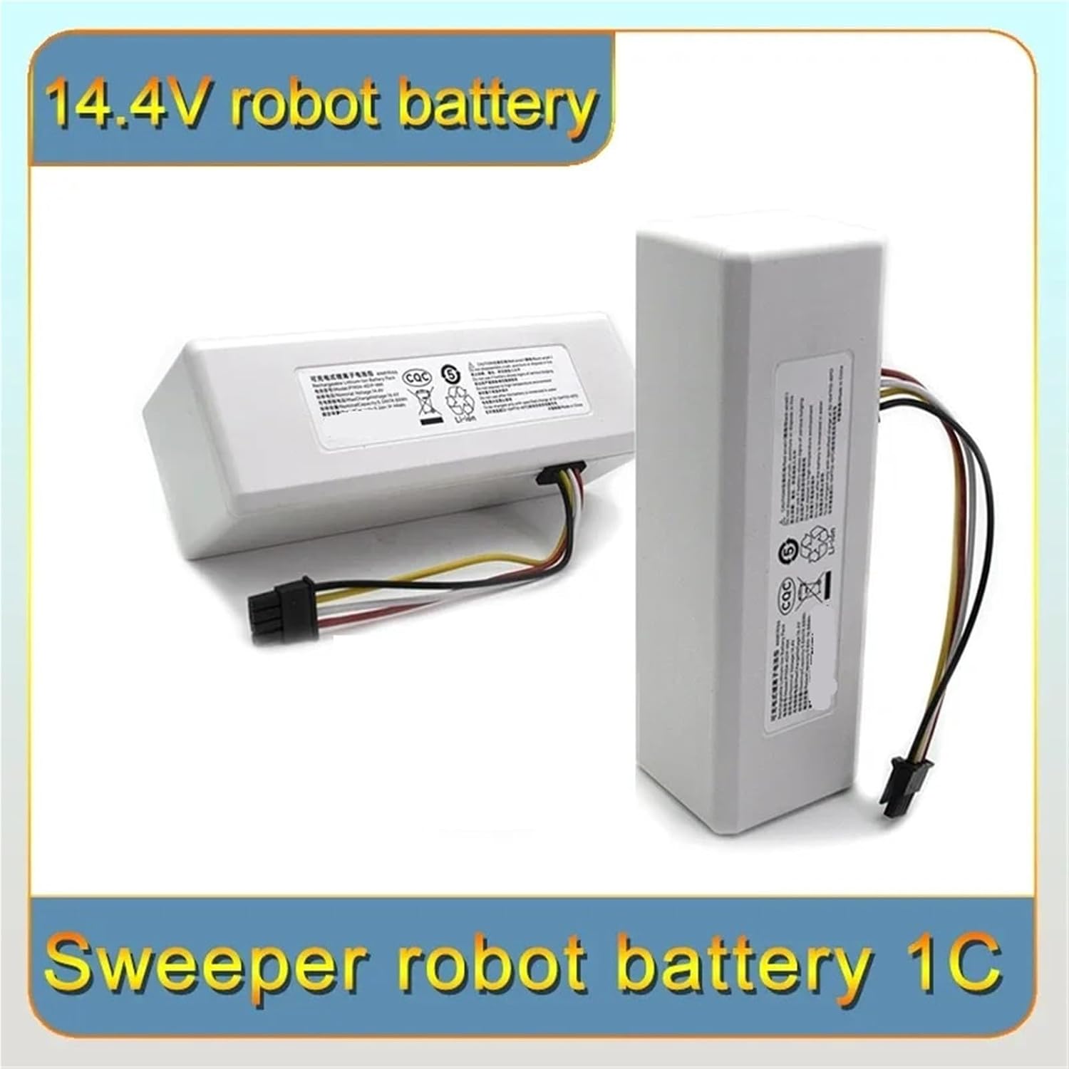14.4V 5200mah P1904-4S1P-MM Battery, Compatible For Xiaomi,Compatible For Mijia, 1C STYTJ01ZHM Robot Vacuum Mop Cleaner Accessories Lithium Battery