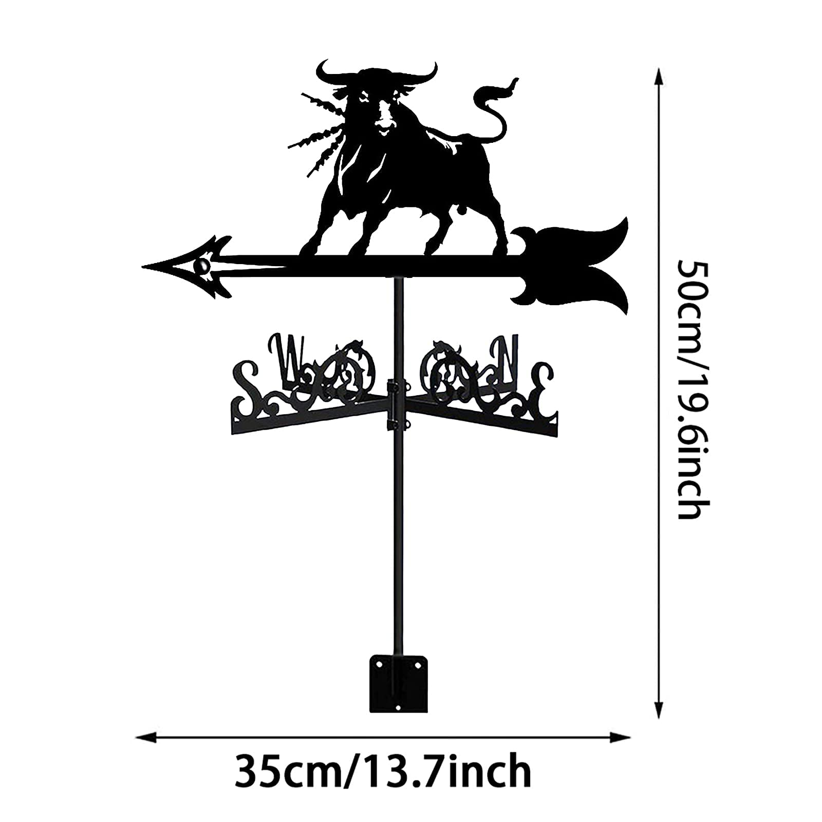 Girouette pour toit de ferme, kit indicateur de direction du vent, coupole