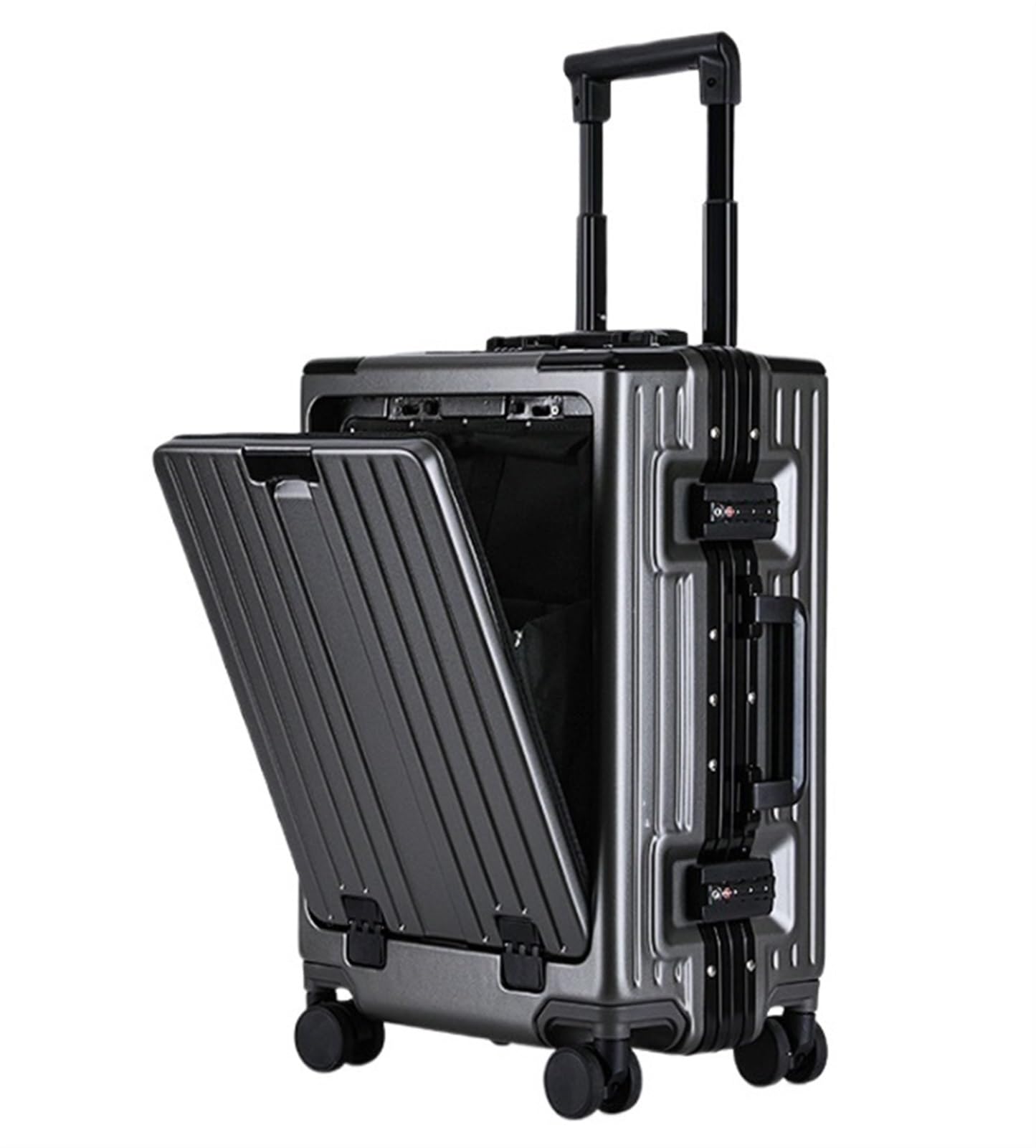Maleta Maletas De Equipaje Mano con Ruedas Maleta Carga USB Facturado Maletas De Viaje(C,20in)