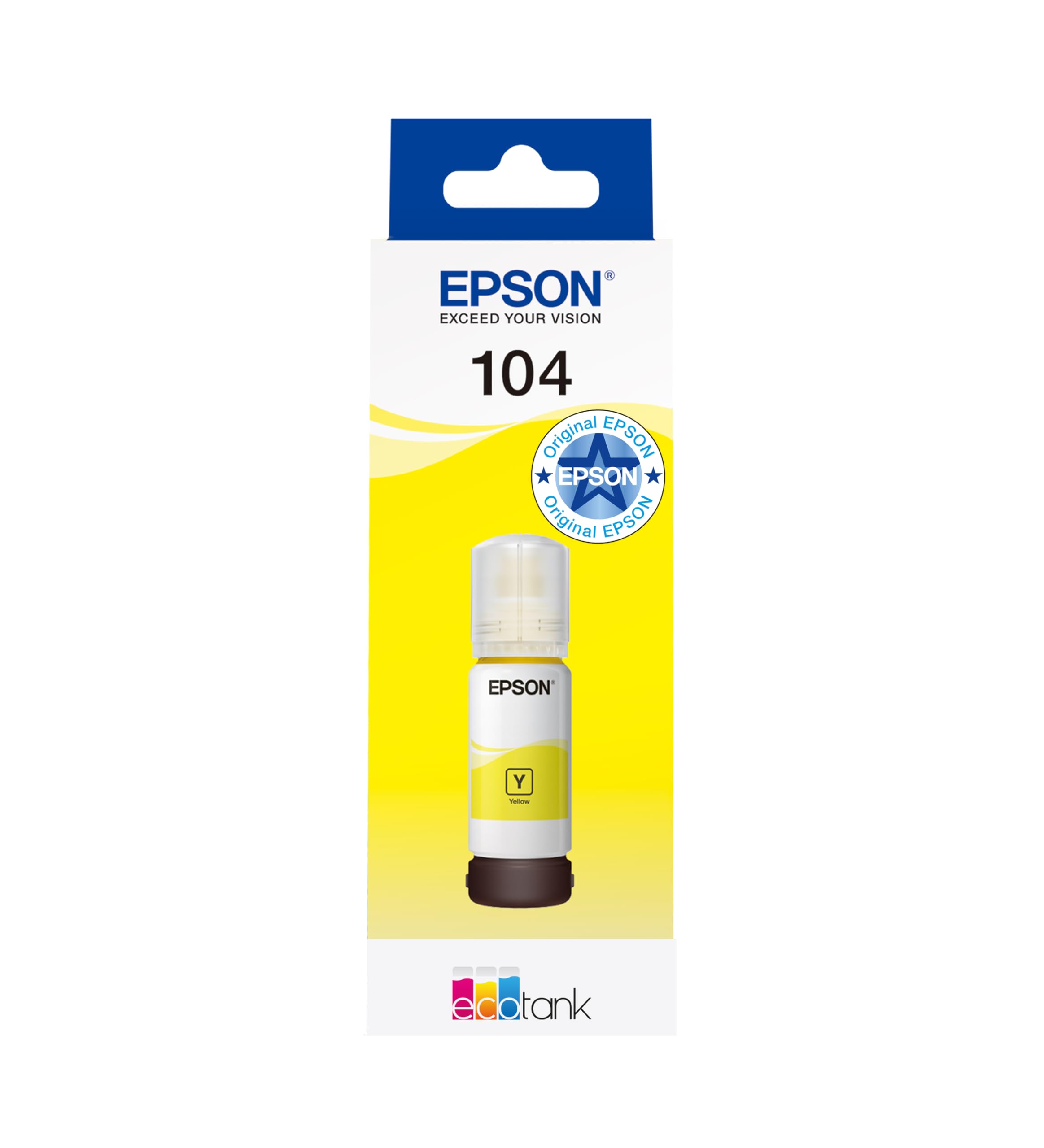 Epson EcoTank 104 Original Tintenflasche, Gelb