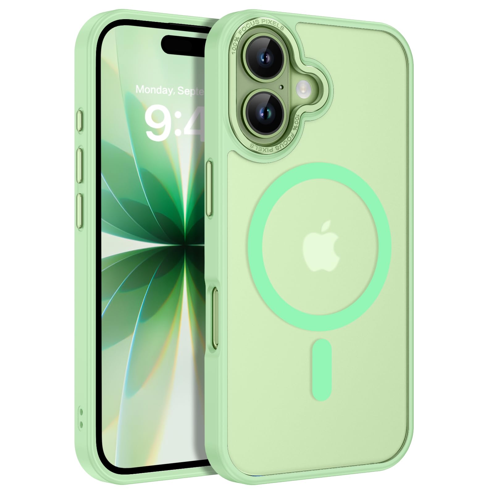 YINLAI for iPhone 17 Case 6.3-inch,Magnetic Compatible with MagSafe, Slim Matte Anti-Fingerprint, Shockproof Full Body M