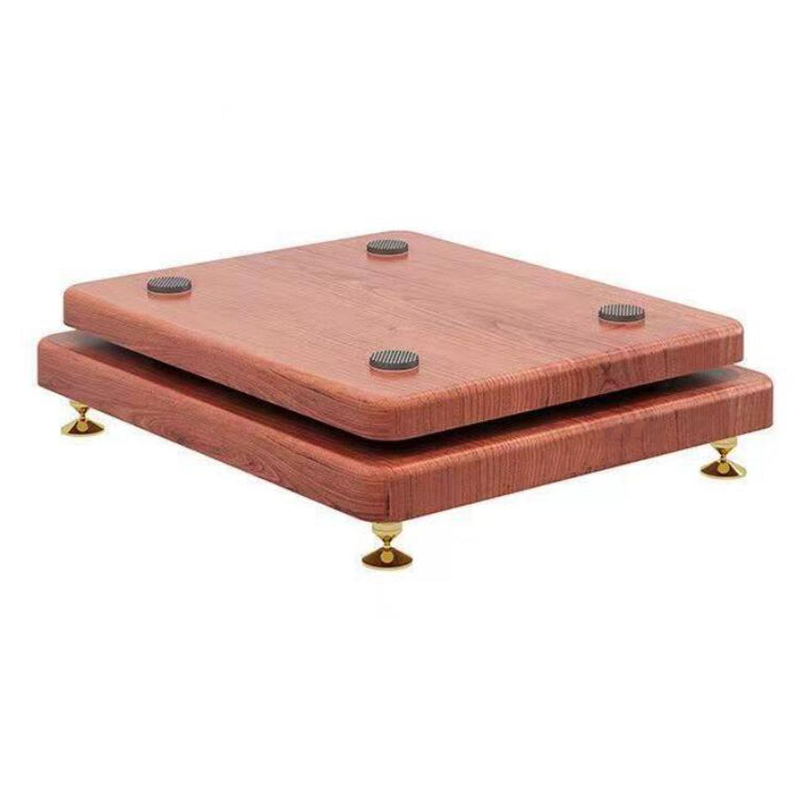 Soporte de pies de aislamiento de subwoofer con cobre Na – Plataforma elevadora de altavoces para monitores de estudio y base estabilizadora de altavoces, 30 x 35 x 8 cm, mejora la claridad del sonido