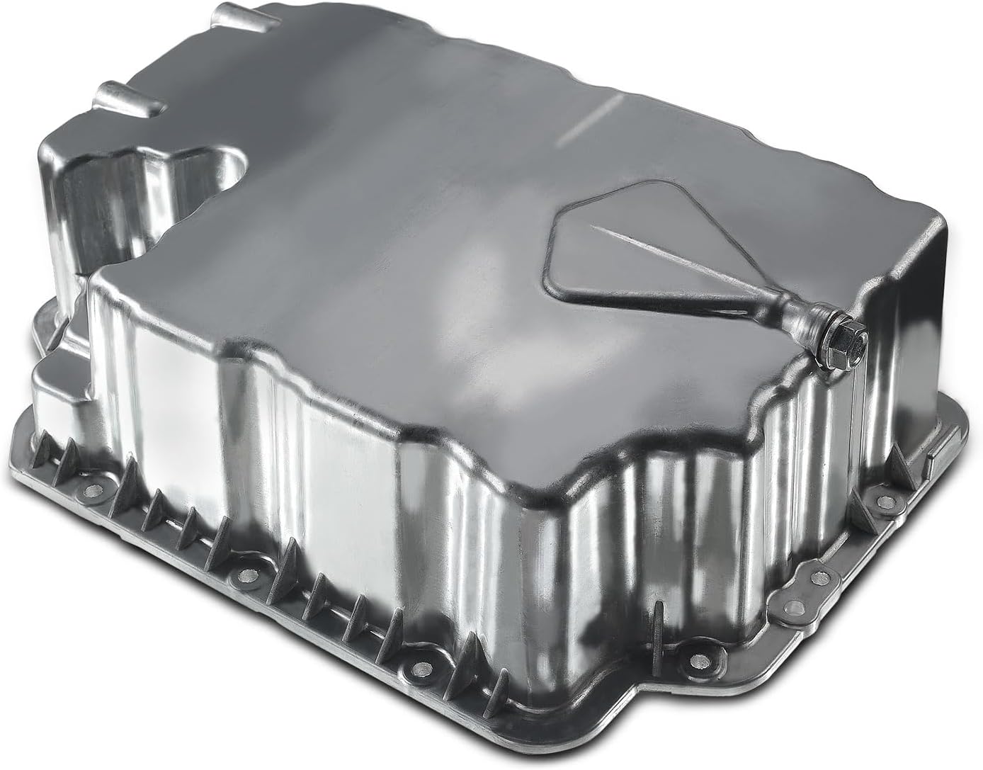 A-Premium Lower Engine Oil Pan Sump with Drain Plug Compatible with Mercedes-Benz Sprinter 2500 2010-2018, Sprinter 3500 2010-2018, V6 3.0L Diesel