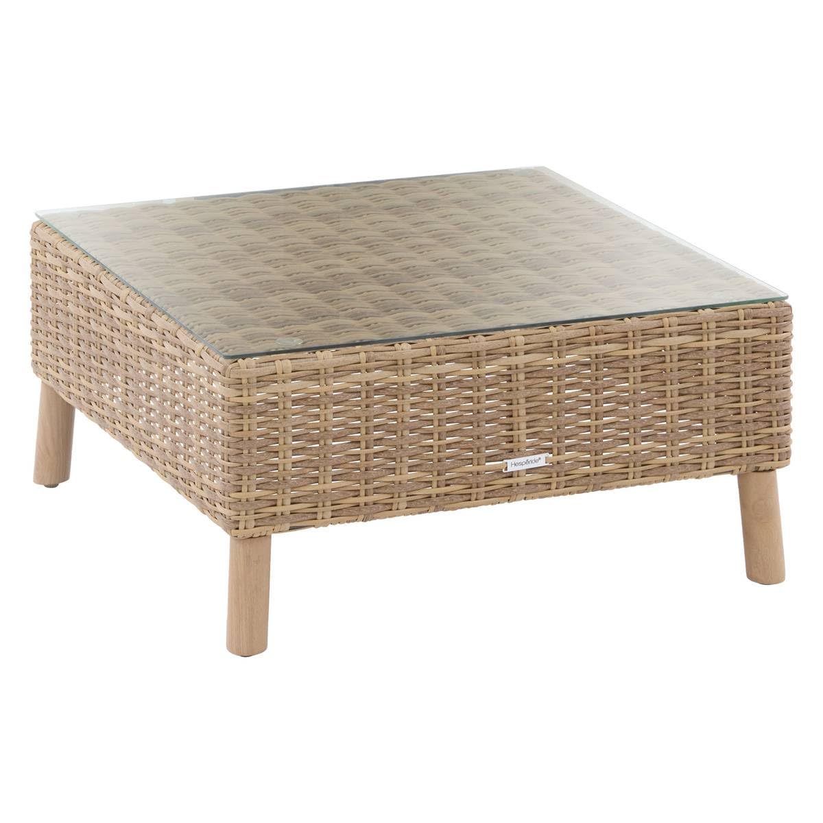 Hespéride - Salon d'angle de Jardin Mooréa Savana - 5 Places - Aluminium Traité Époxy Anti-Rouille Acier Oléfine - Mobilier d'Extérieur pour Terrasse