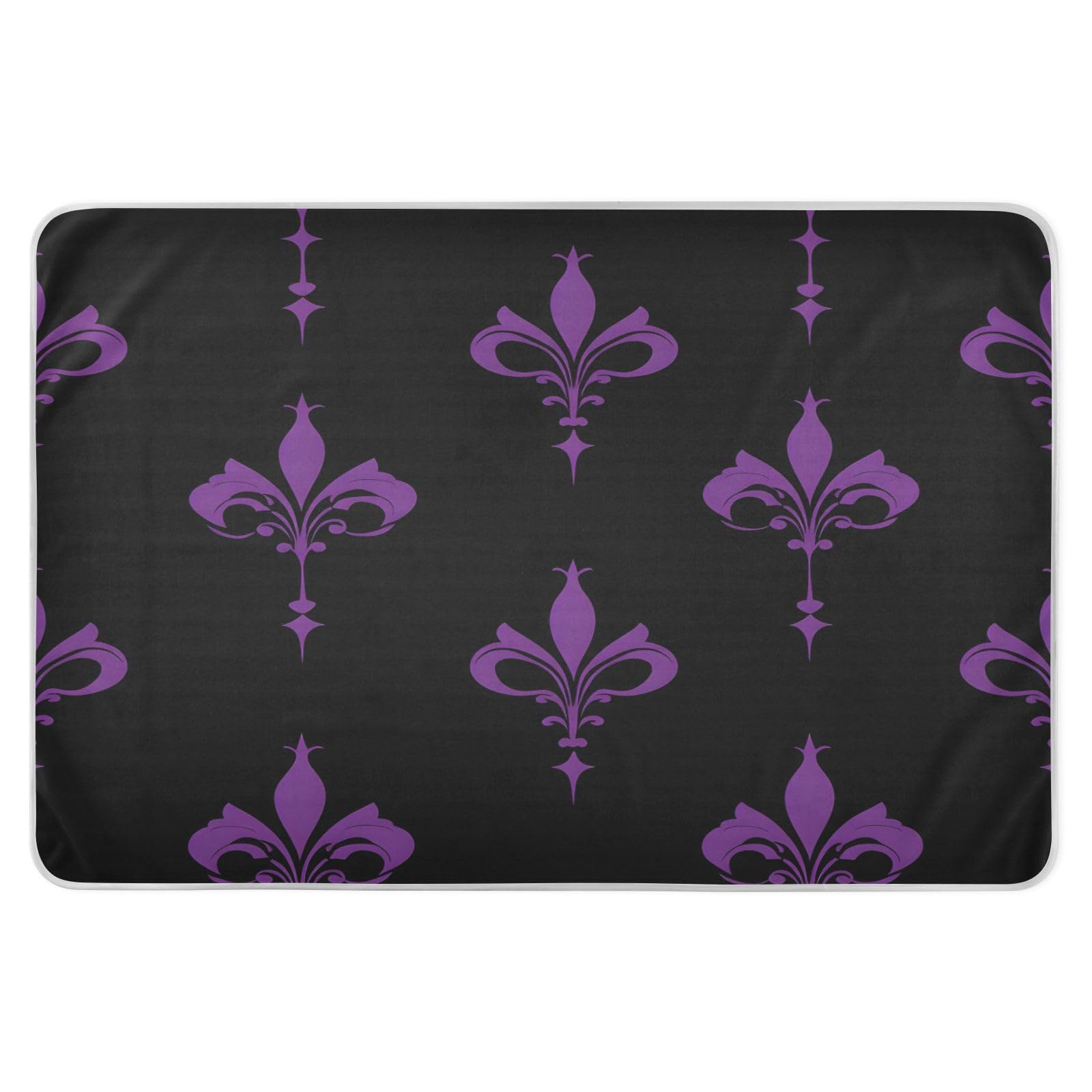 BOESI Graffiti Mardi Gras Logo Pattern Waterproof Pads for Bedwetting and Incontinence, Reusable Pads, Reusable Diaper Pads for Bed, Sofa, Travel