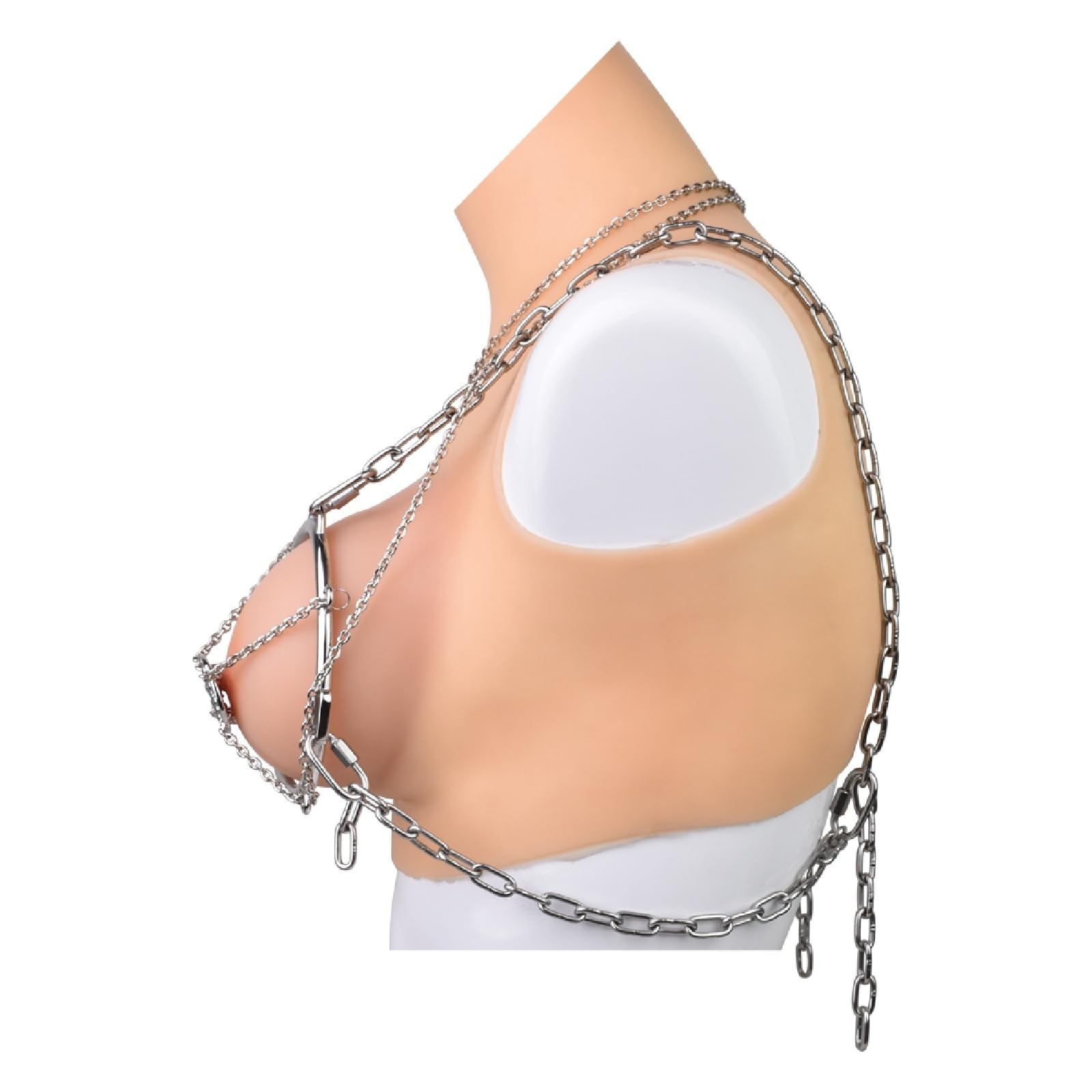 Edelstahl Nippelklemmen Sex Brustwarzen-Schmuck Extrem Bondage Nipple Clamps Metall Sexy Dessous Brustwarzen Stimulator Fetisch Nippel Klemmen Sm Erotik Sex Spielzeug für Paare,Silber