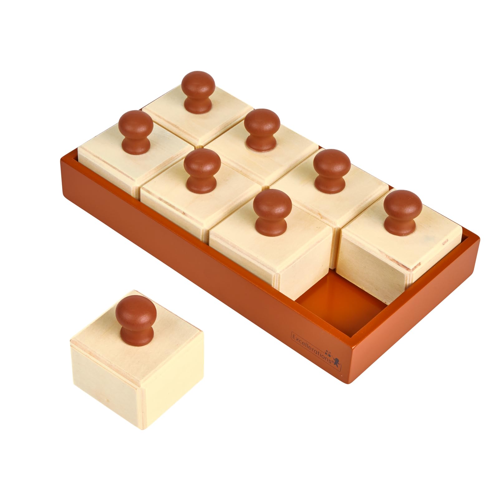 Excellerations Listen and Match Wooden Shakers - Set of 8