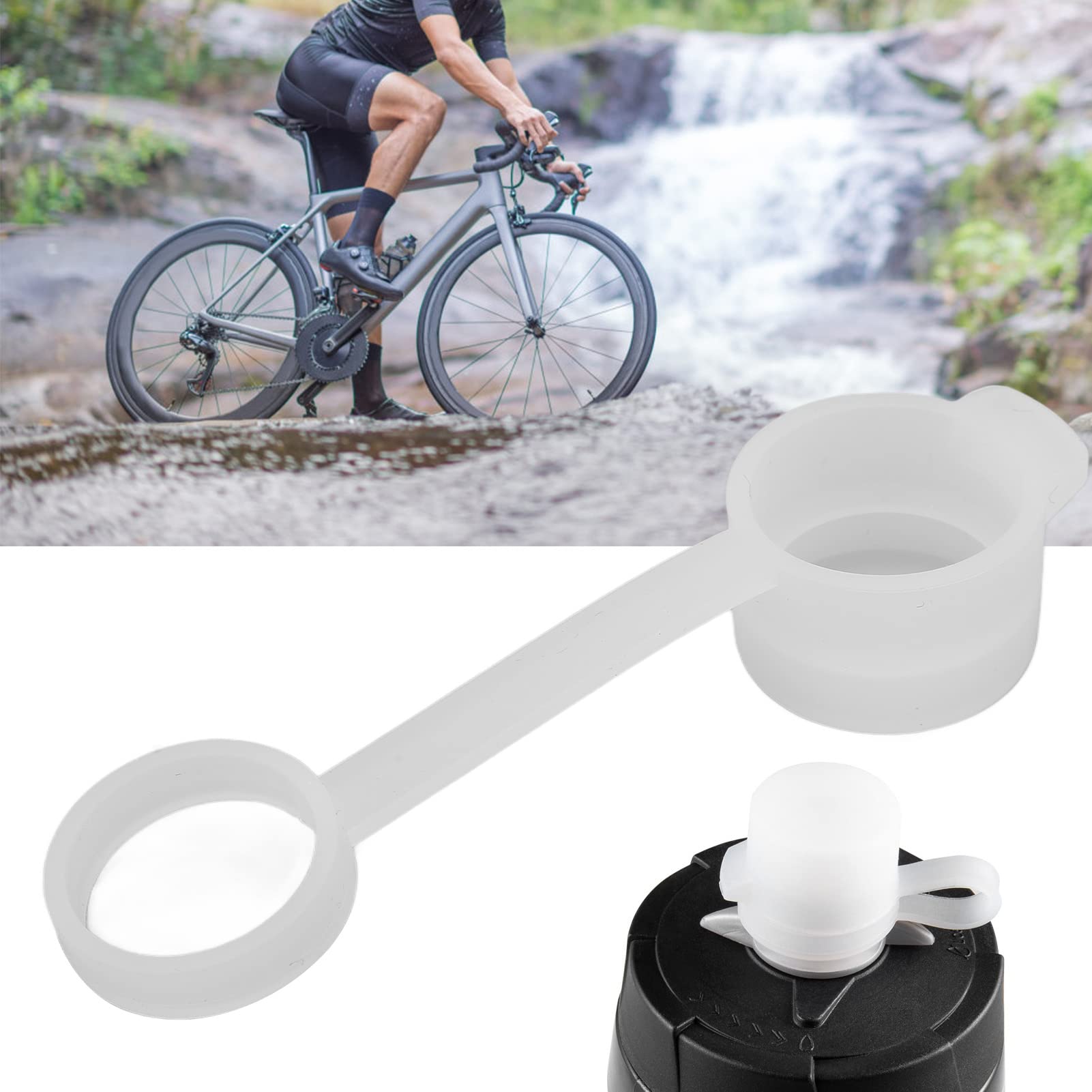 Tappi di fango per bottiglie CamelBak 20 mm/0,8 pollici Tappo in silicone Tappi di ricambio riutilizzabili Accessori per bottiglie d'acqua Tappi di fango di ricambio Tappo in silicone senza piombo per