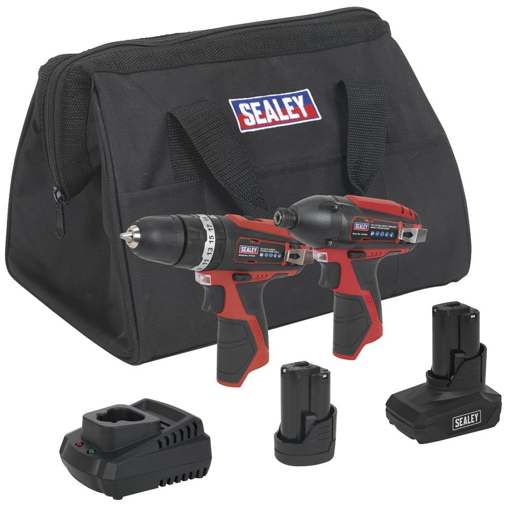 Sealey 2 x 12V SV12 Series Cordless Power Tool Combo Kit CP1200COMBO6