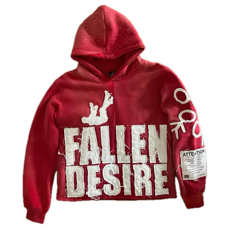 Sweat à capuche Fallen Desire hoodie noir pour homme et femme