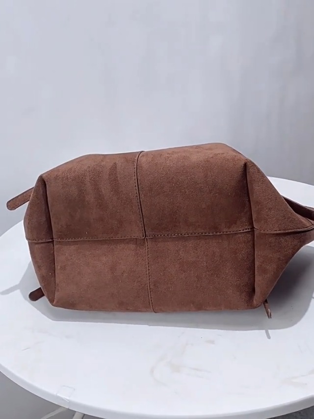 Bolso de cuero para mujer, tipo Hobo, gran capacidad miniatura 6