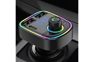 Bluetooth FM Transmitter Car Adapter, USB Car Charger, Wireless Bluetooth FM Transmitter...