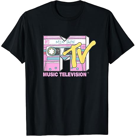 Nostalgic Neon Mix Tape T-Shirt: A Groovy Throwback