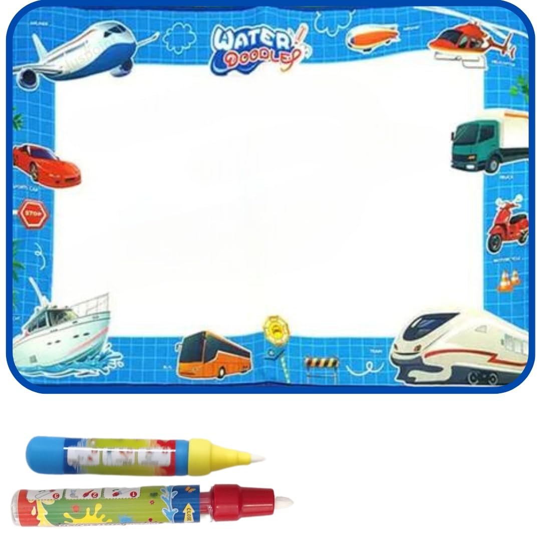 PLUSPOINT Write n Wipe Water Doodle Drawing Mat Size 74X49cm Quick Dry Coloring Painting Drawing Writing mat Just use Water and Quickly Dries for Birthday Gift of Girls and Boys (Vehicle Doodle Mat) (B0CL37M8WR) Amazon Price History, Amazon Price Tracker