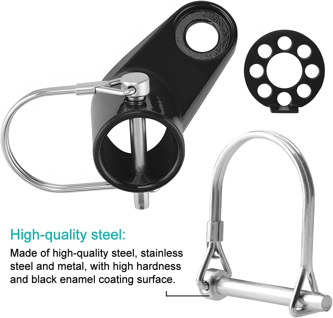 Bike Trailer Hitch Connector, Stable Metal Bicycle Tow Coupler Attachment Angled Elbow for Children Pet Cargo Trailer, Cycling Adapter Accessories, Compatible with AA AB AD AH