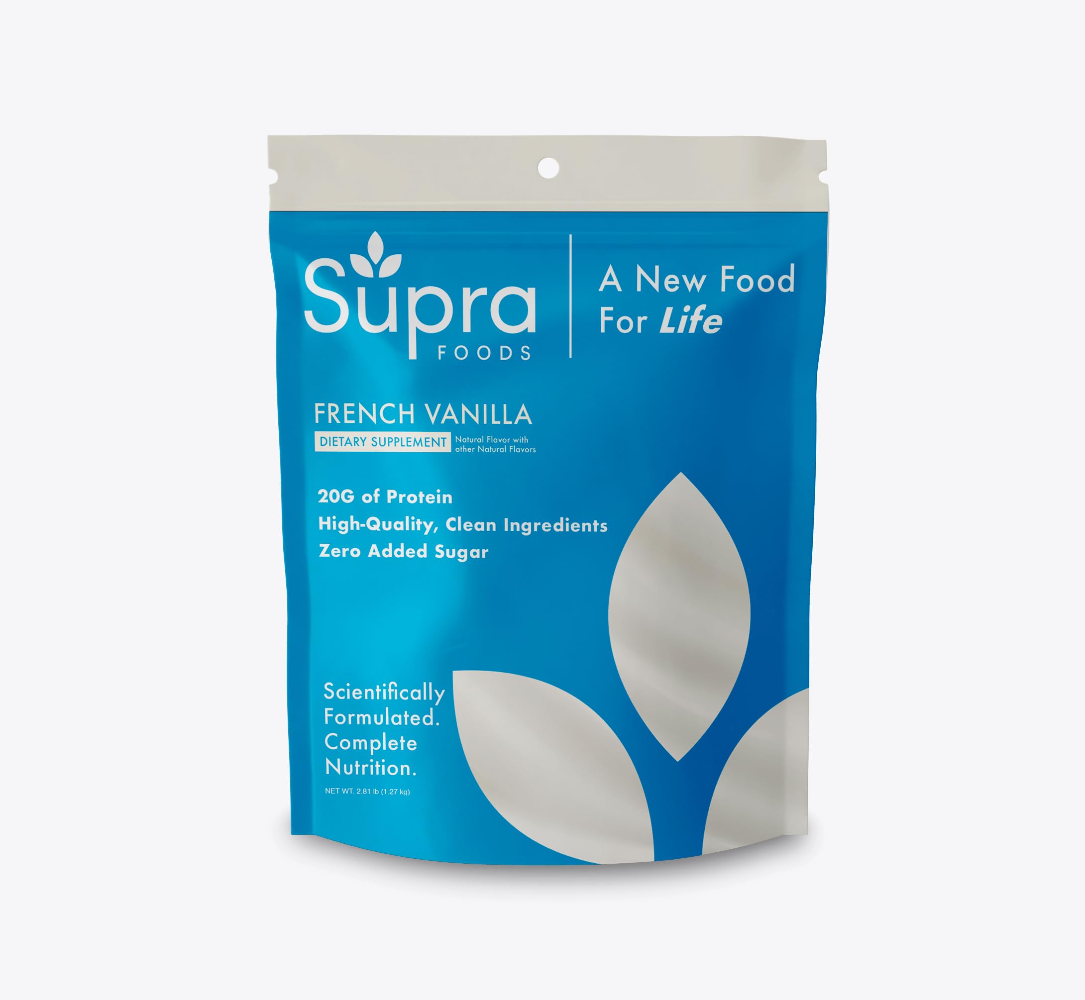 Fórmula de superalimento de nutrición elemental de Supra Foods: rica en nutrientes, prebiótica, sin azúcares añadidos, de fácil digestión, sabores deliciosos, superalimento, sin colorantes artificiales (25 porciones, vainilla)