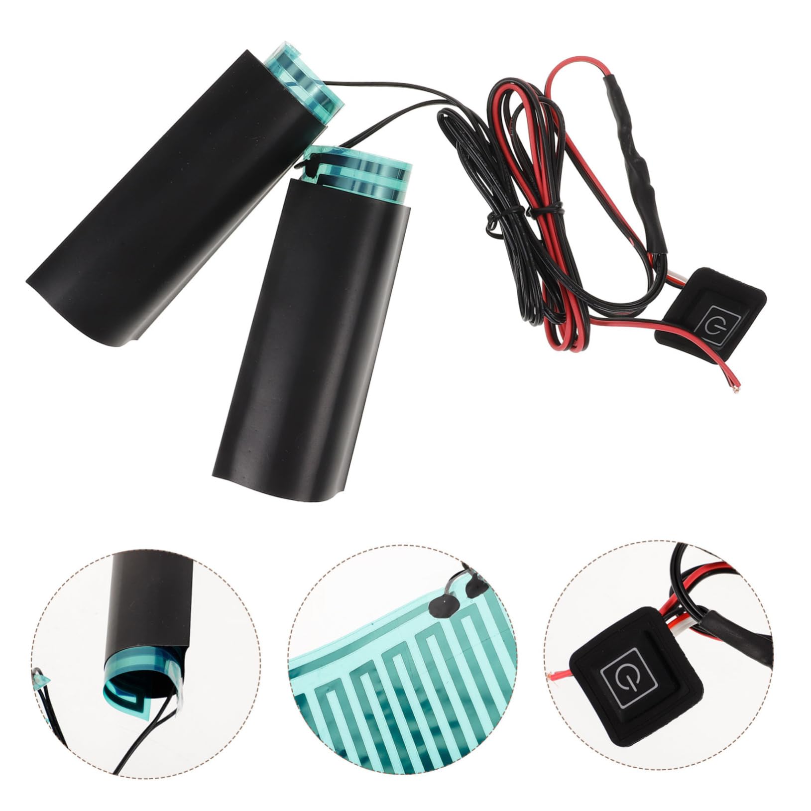 3pièces Poignées Chauffantes Électriques Universelles pour De Guidon Chauffant avec De Température à