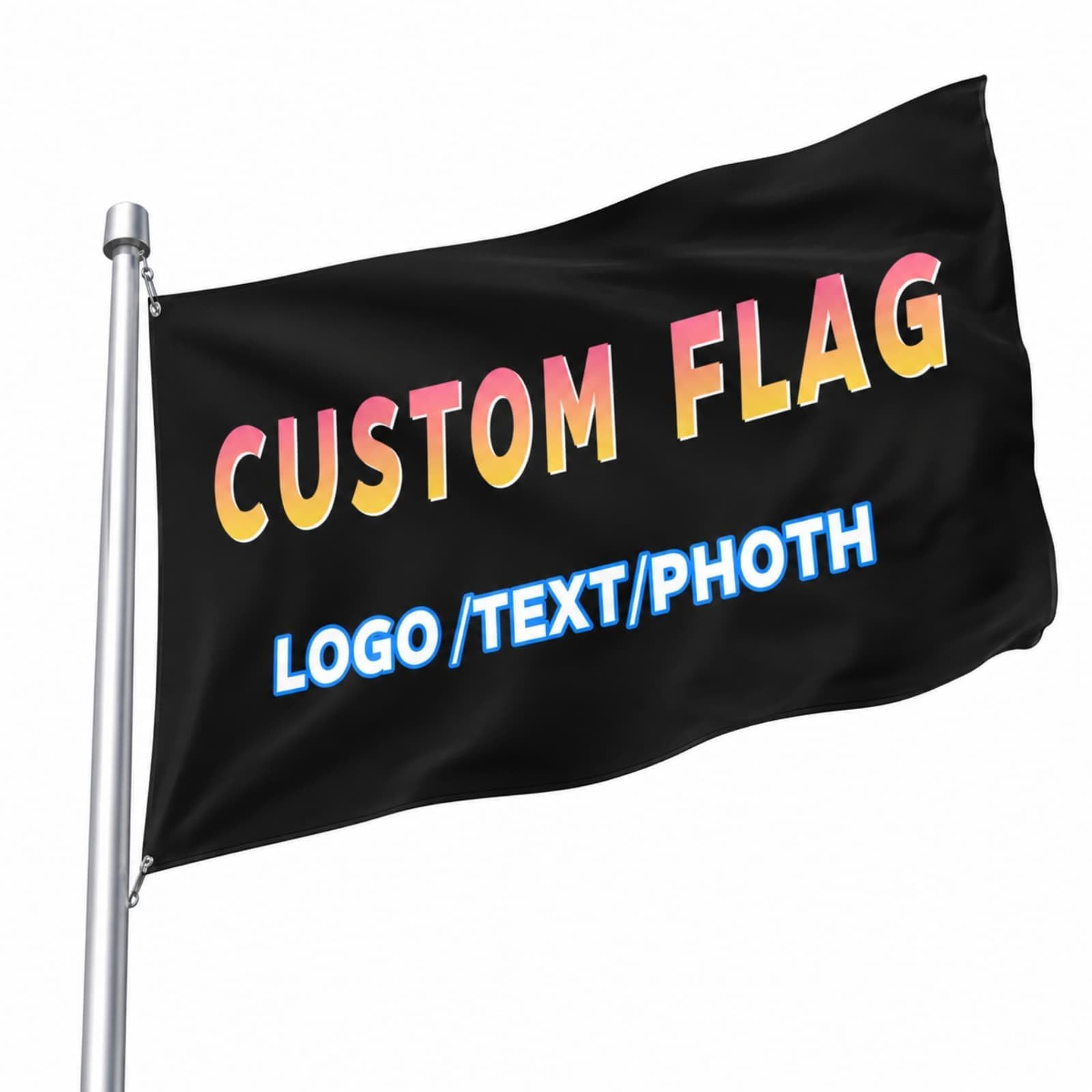 Custom Flag, Personalised Flags, Make Your Own Flag, Add Your Own Picture/Text/Logo, Design Banner For Camping, Yard Sign, Living Room, Bedroom, Corridor Balcony (Single-sided 183x122cm)