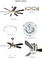 Vista 3 de Kit de Retrofit de Luz LED para Ventilador de Techo, 4 Pulgadas, Kit de Repuesto de Luz de Techo Motor PCB de Panel, 18W, 3CCT 3000K-4000K-5000K