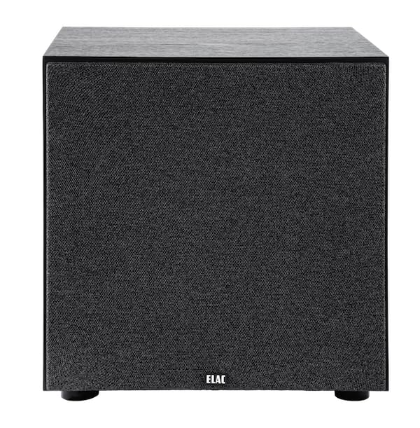 ELAC Debut 3.0 DS123 Subwoofer – Ideal für die Musikwiedergabe über Ihre Stereoanlage als Teil eines 5.1 Surround-Systems, legendärer Klang, edles Design – Schwarz