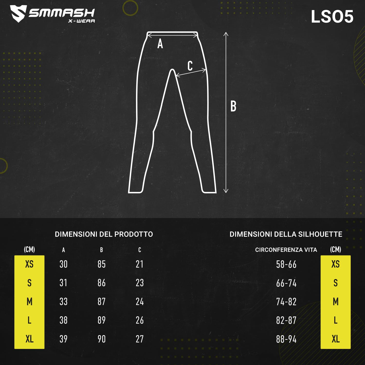 SMMASH Leggings Sportivi Leggings Sportivi da Donna Lunghi A Vita Alta Push Up Opachi Elasticizzati Figura Modellante Pantaloni Sportivi Pantaloni Yoga