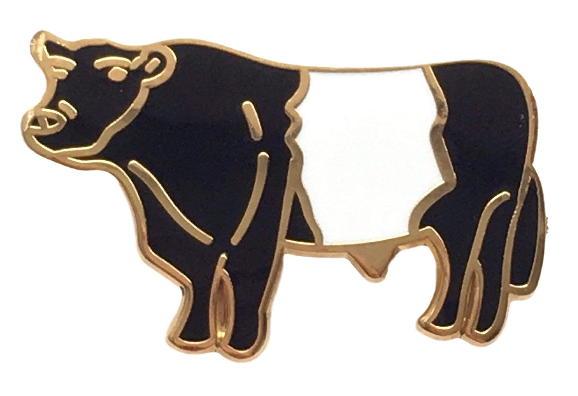 Smartbadge® Belted Galloway Cow Hard Quality Enamel Lapel Pin Badge