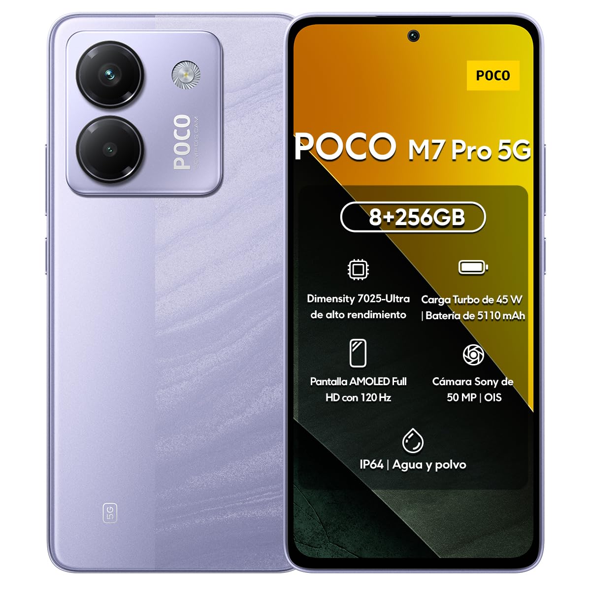 POCO M7 Pro 5G 8GB RAM 256GB ROM グリーン Smartphone Xiaomi Poco M7 Pro 5G 8GB/256GB Green - Verde