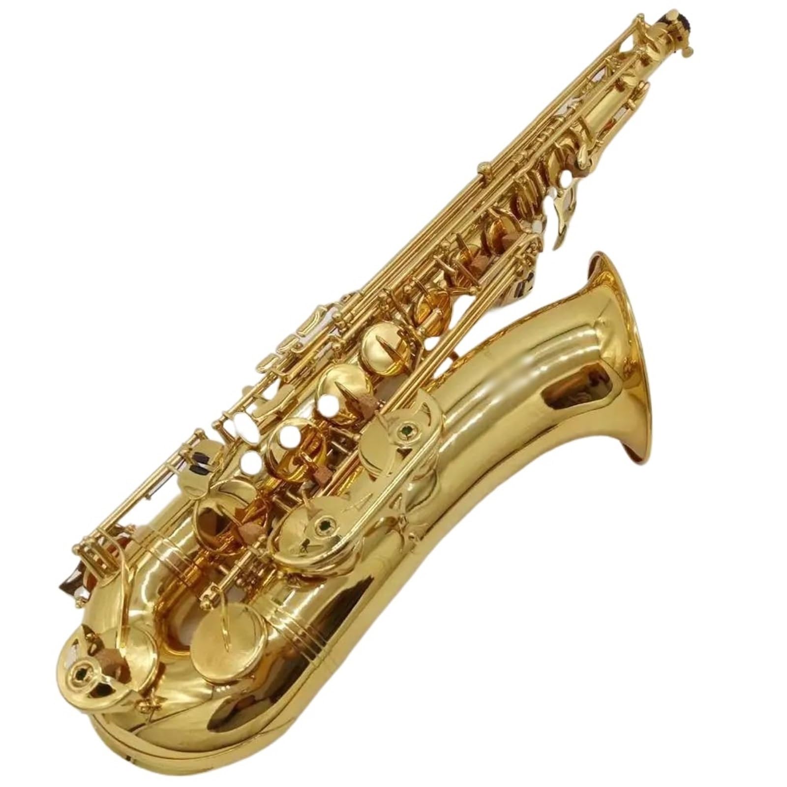 Saksofon Saksofon Tenorowy Złoty Lakier Profesjonalny Saksofon Tenorowy Z Ustnikiem Na Szyję Stroikową (Color : Cloth bag)