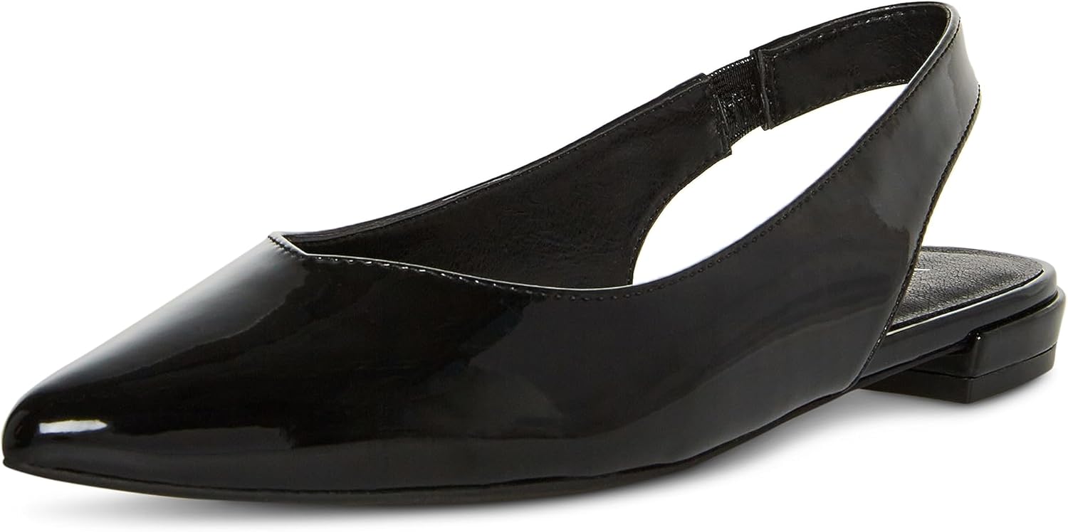 Madden Girl Women's Deviin Ballet Flat, Black Patent, 9