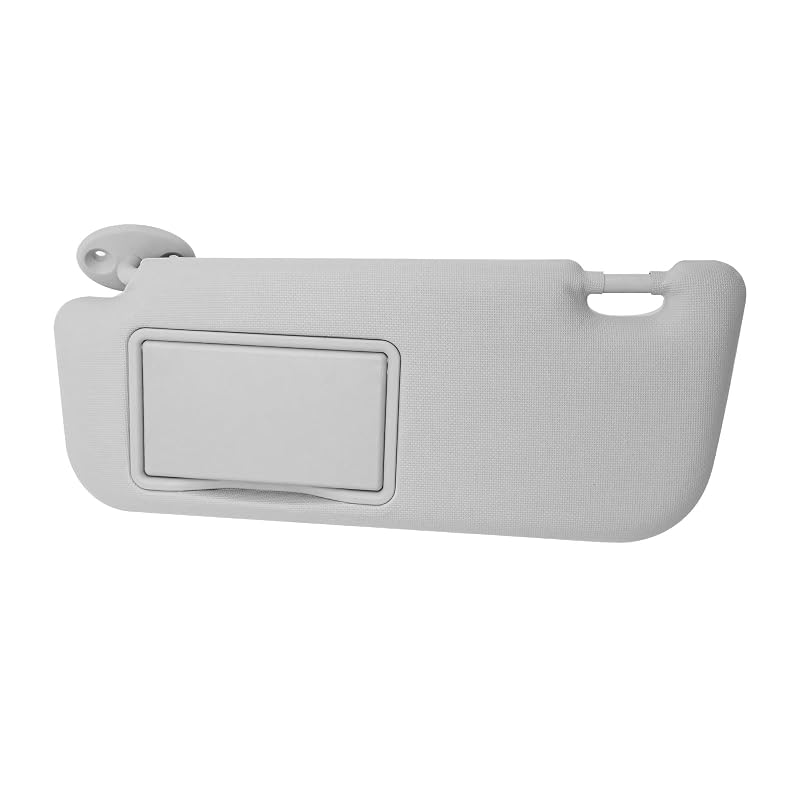 Para-sol esquerdo do motorista para Toyota Corolla 2014 a 2017, cinza, 74320-02B21 74310-02K91, 1 unidade