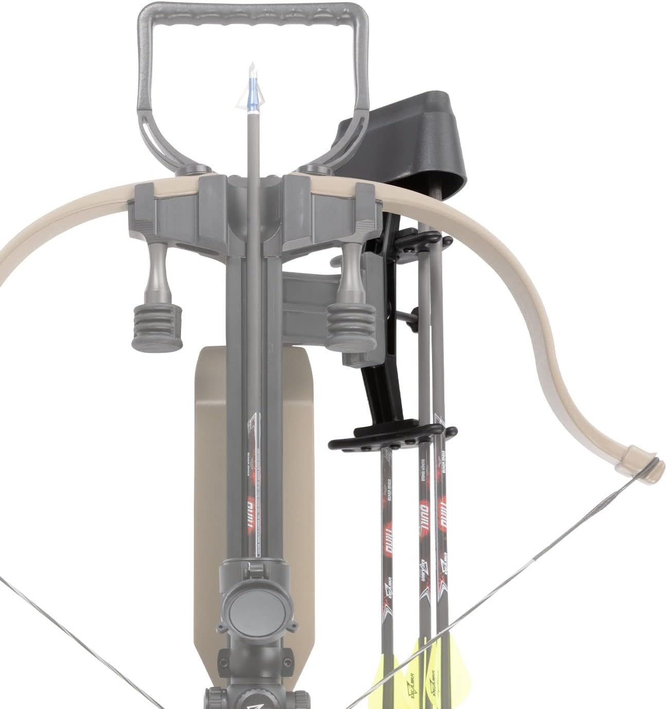 Excalibur 4-Arrow Archery Hunting Durable Lightweight Versatile Secure Polymer Hood Crossbow Quiver