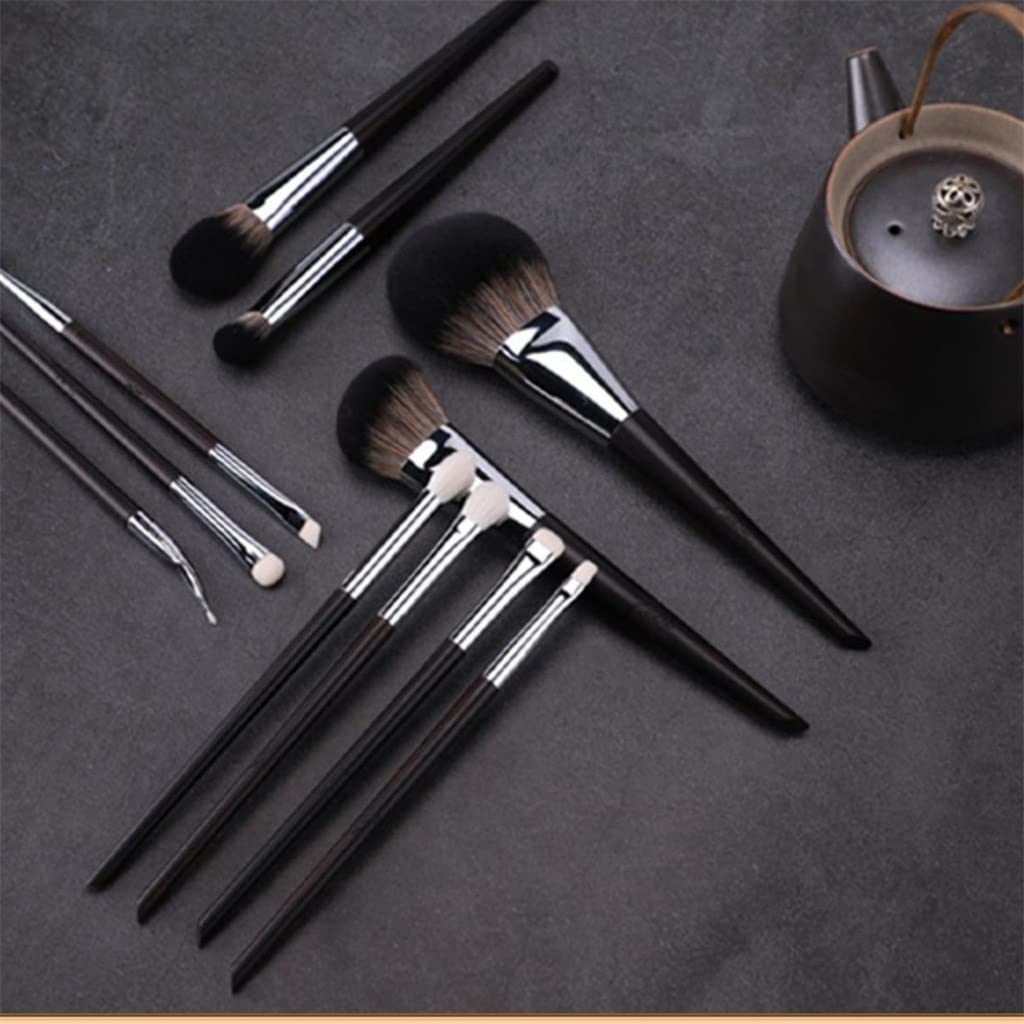 EDDGE Juego de 11 brochas de Maquillaje, brocha de Sombra de Ojos de Pelo de Animal, brocha de Belleza Profesional