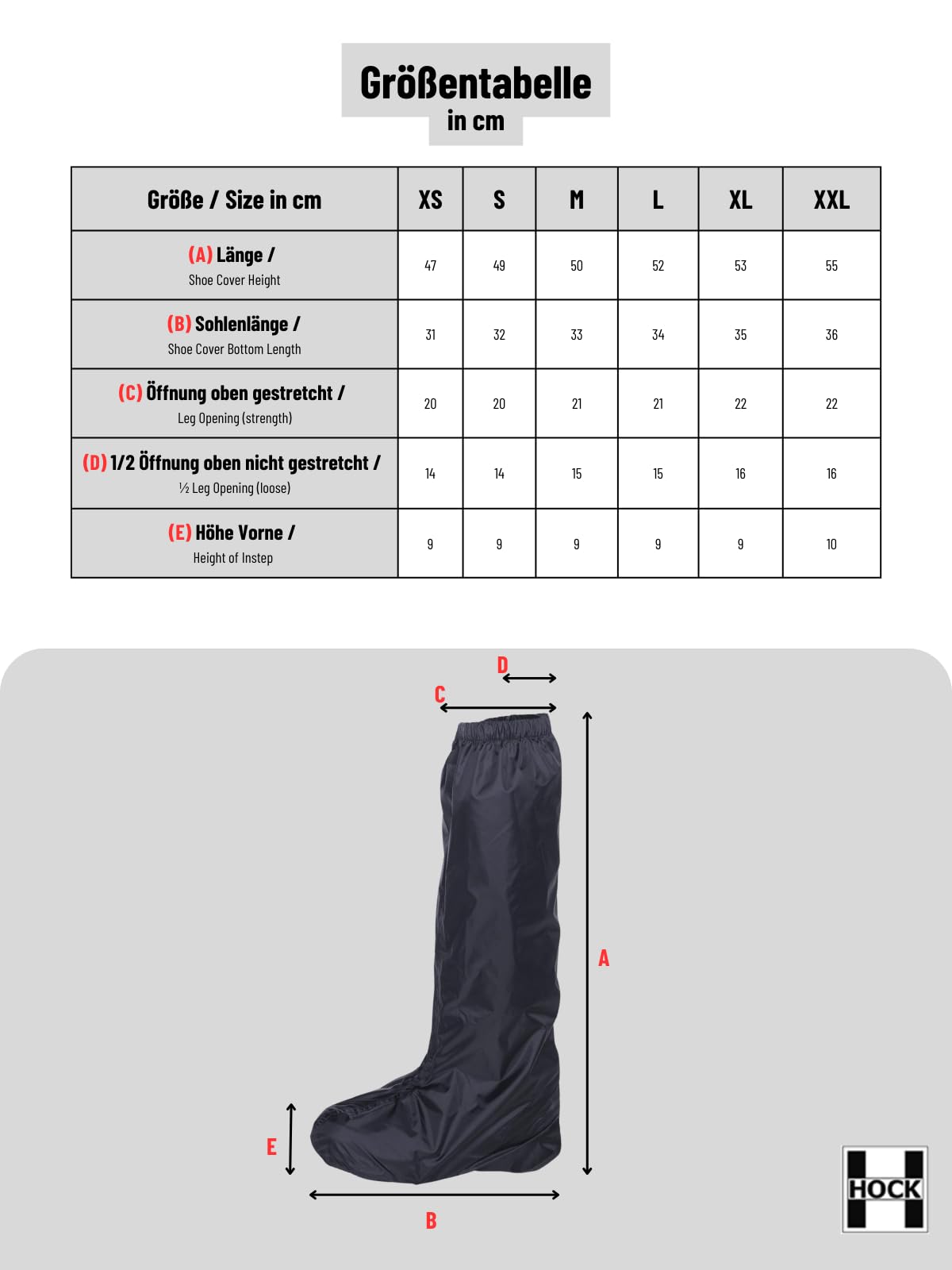 Hock - Copriscarpe per ciclismo, unisex, con catarifrangenti, 100% impermeabili, per uomo e donna
