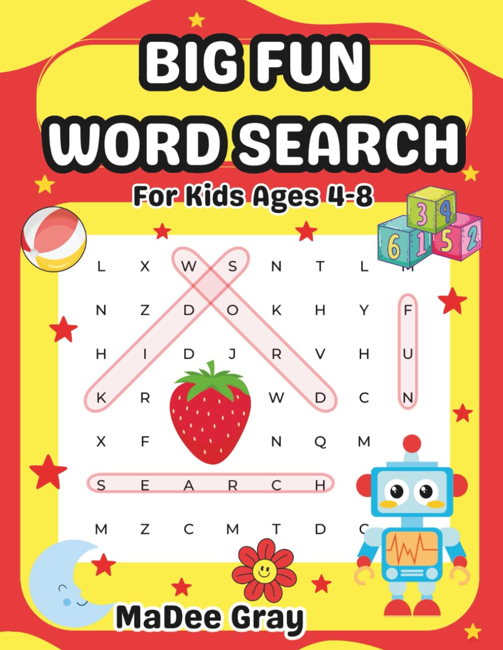 Big Fun Word Search for Kids Ages 4-8: Easy-to-Hard Puzzles to Learn Letters, Words & Spelling