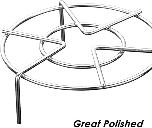 Miniatura 3 de SourceTon - Juego de 3 soportes de acero inoxidable, 3 tamaños, resistente a presión, para olla de vapor, estante de vapor, soporte de cocina para