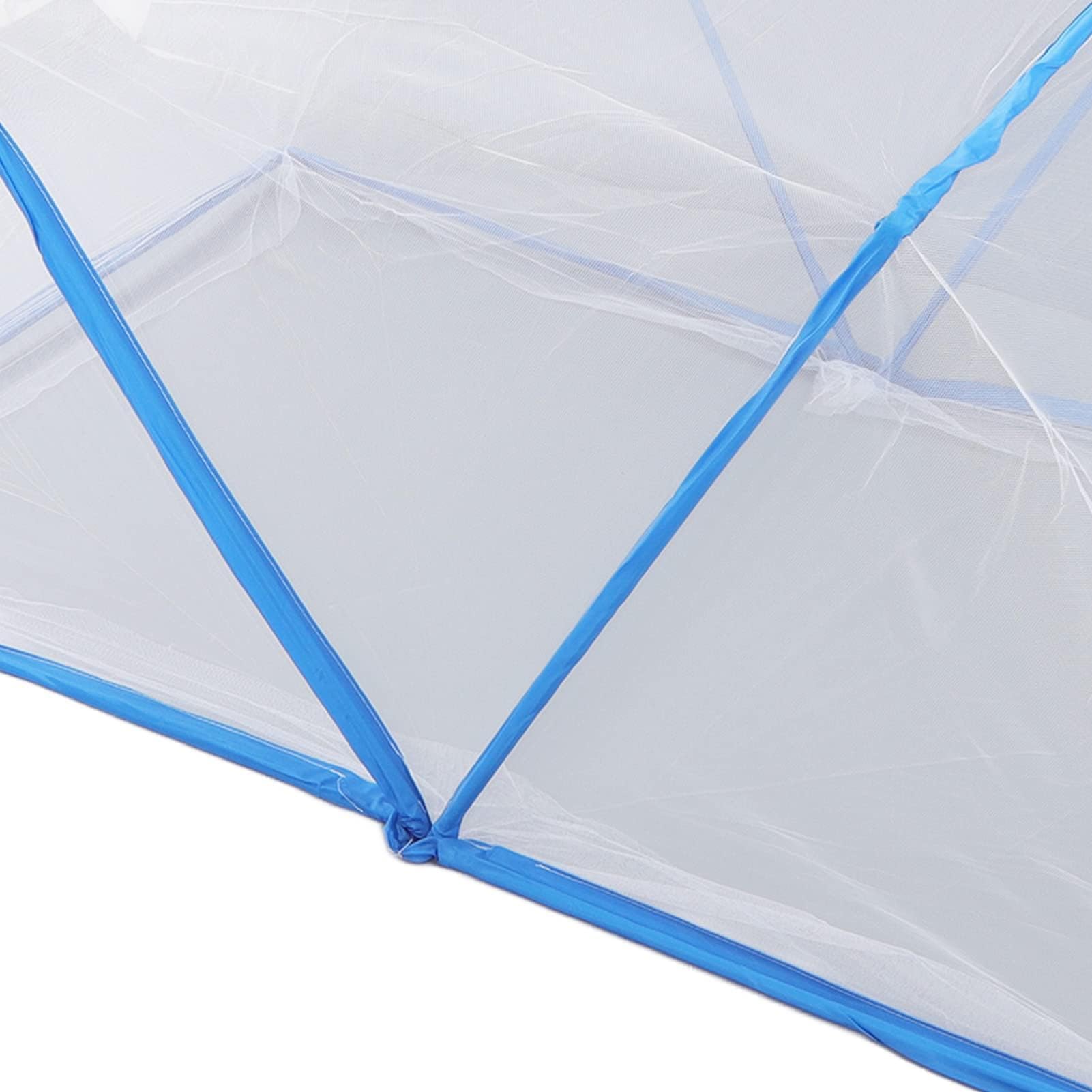 Zanzariera Pieghevole per Lettino Bambini, Tenda da Letto Estiva Durevole, Blu