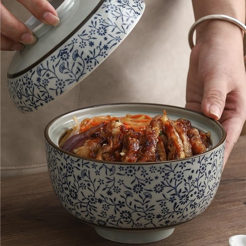 Miski do Ramen Miska na owoce 6,5 cala Ceramiczna miska do zupy Ceramiczna miska na makaron Instant Restauracja Gotowana na parze miska na warzywa chińska miska deserowa salaterka talerze obiadowe