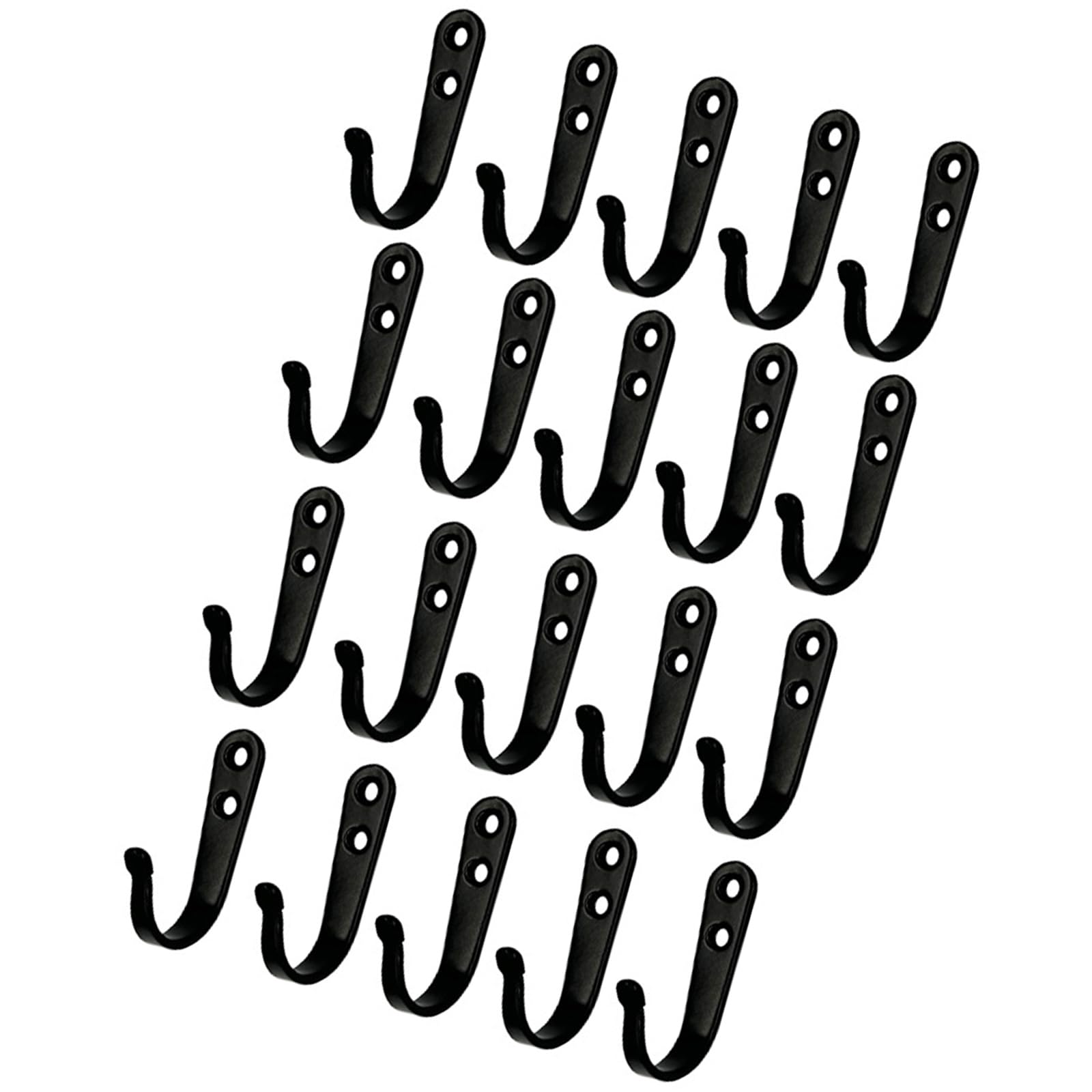 CUNZJIA Wall Mounted Coat Hook Carbon Steel Coat Hanger Heavy Duty Robe Hook with Screws Metal Hanger for Scarf, Bag, Towel,