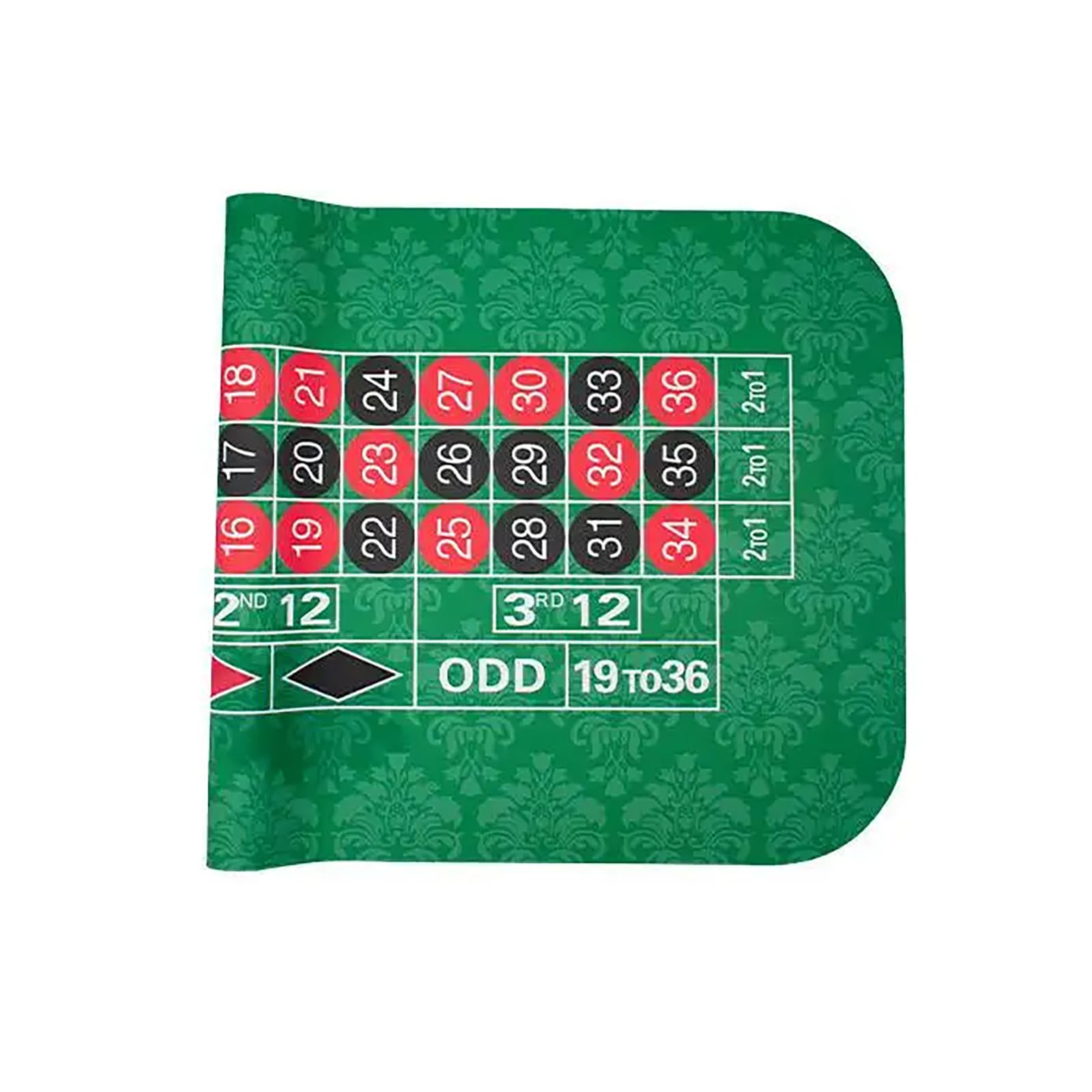 Tappetino portatile per tavolo da poker Copertura del tavolo da gioco della roulette in gomma antiscivolo, tappetino da poker con borsa for il trasporto, tappetino da gioco for 8 giocatori(Small)