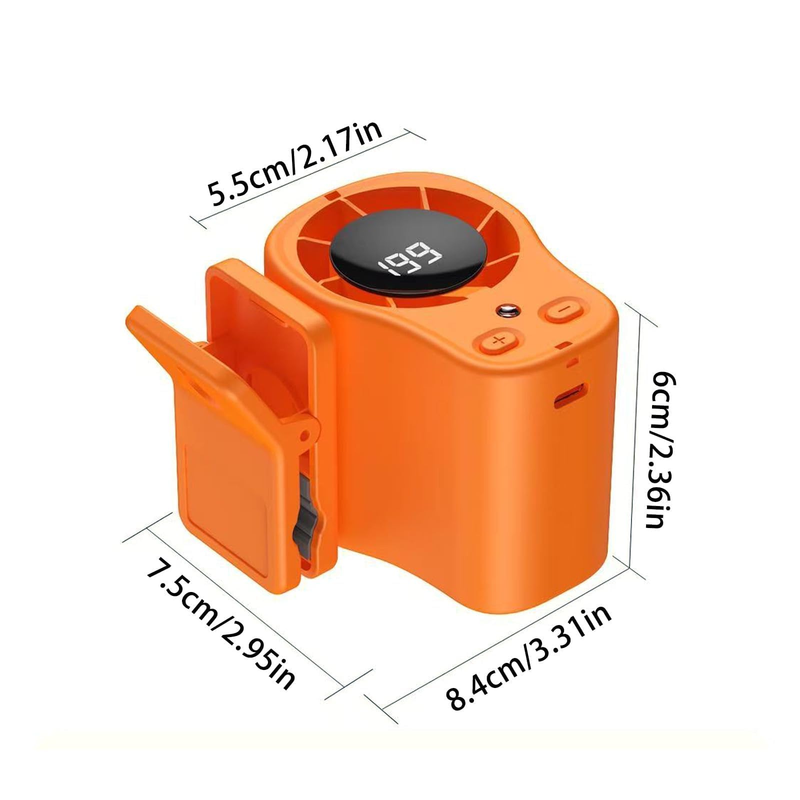 2026 Car Clip on Air Conditioner Fan with LED Display - Image 2