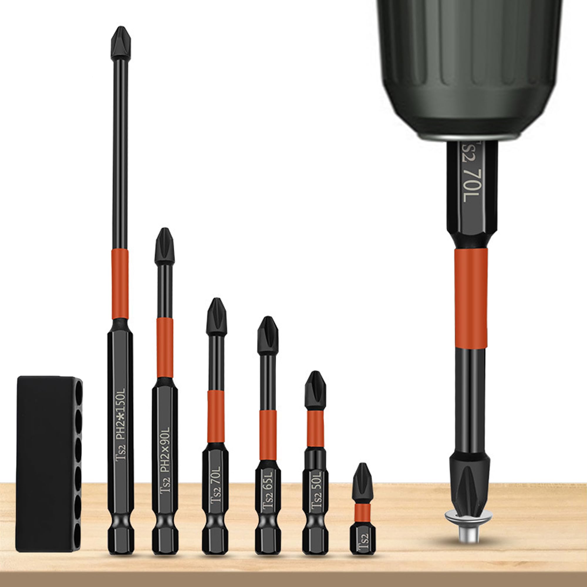 6 Pcs Magnetic Drill Bits, Anti-Slip and Shock-Proof Drill Bit, Assorted Sized Phillips Screwdriver Bit Set, High Impact Steel Phillips Drill Bits for Electric Screwdriver, Cordless Driver (B0DF2C1Q8W) Amazon Price History, Amazon Price Tracker