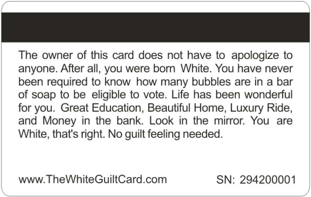 FUNNY CARDS. 4 PACK, Raised numbers on the front and Serial number on the back side. (White Guilt Card).