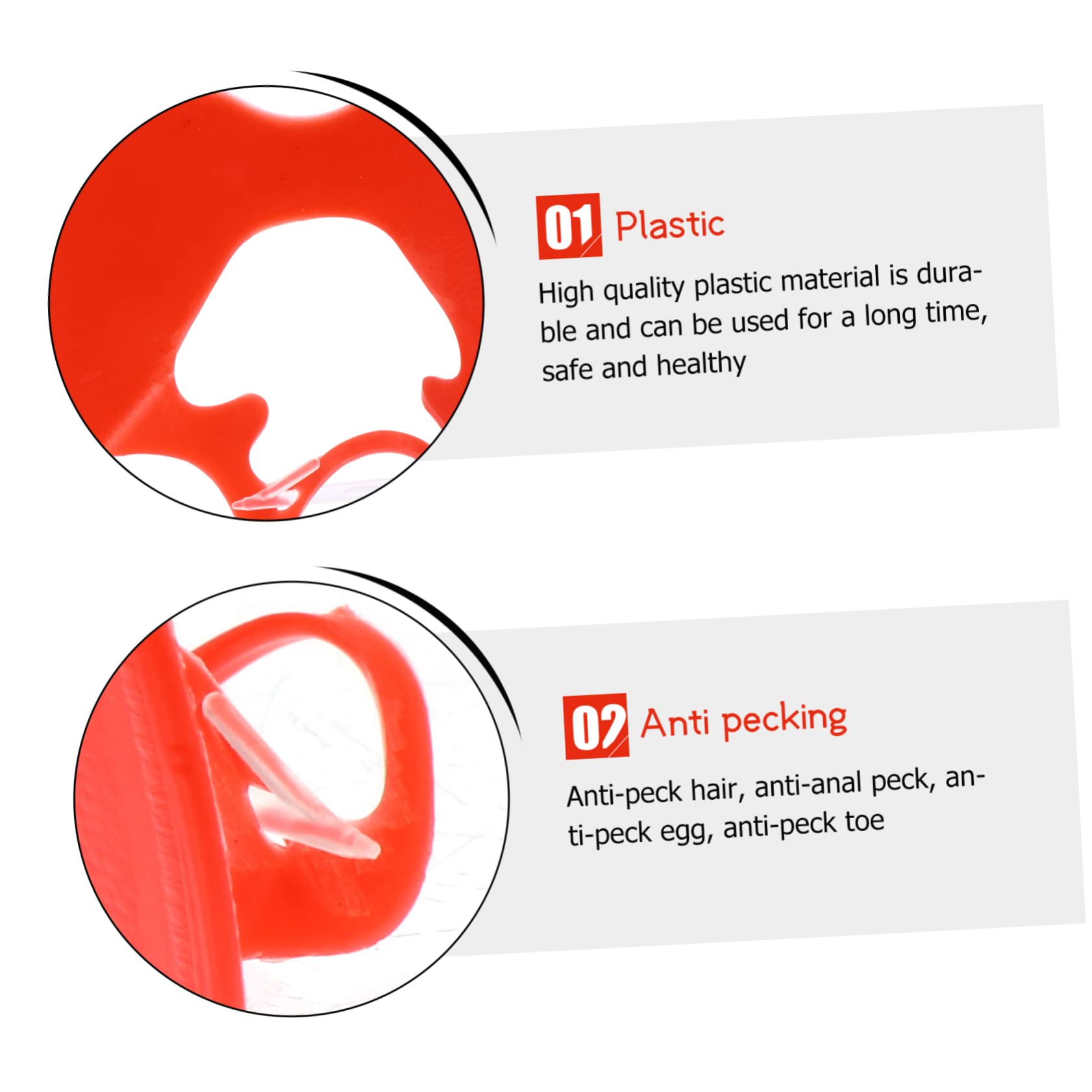 POPETPOP 150pièces Lunettes Anti-picage Pour Oies Et Canards Verres Renforcé Équipement Agricole Installation Simple Et Rapide De Activité Consommation Alimentaire
