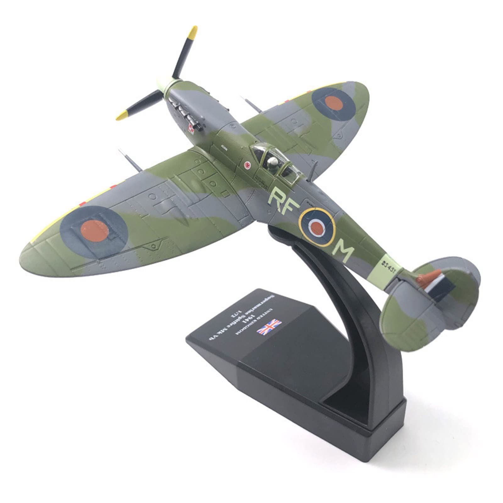 Skopiuj model samolotu 1/72 dla Spitfire w skali odlewanego ciśnieniowo metalowego wykończonego modelu wojskowego statku powietrznego kolekcja dekoracji
