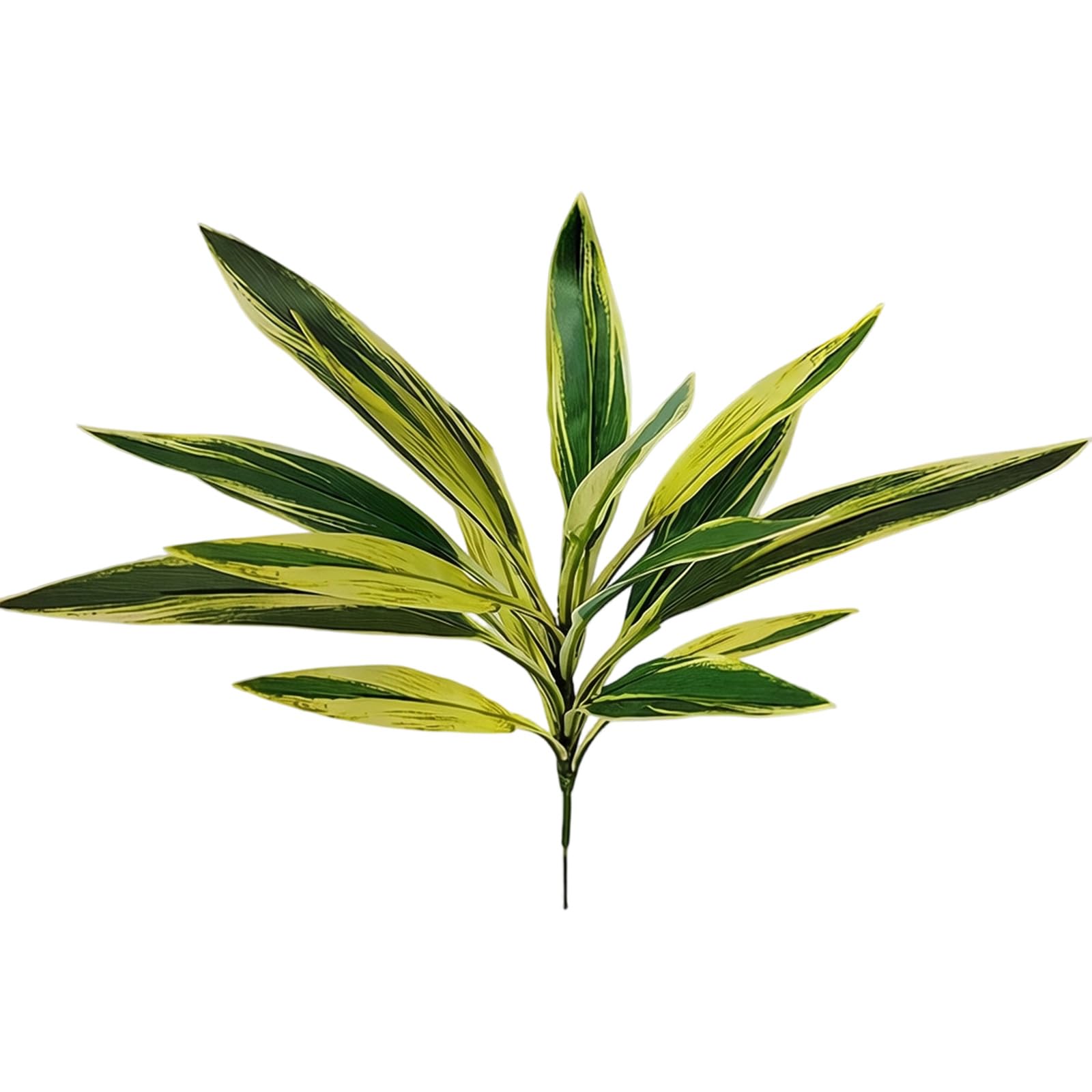 Limtula Sturdy Artificial Brazilwood Dracaena Plant in Silk Printed Fabric Simple Decorative Foliage for Indoor Space Denial Maintenance Artificial Tree