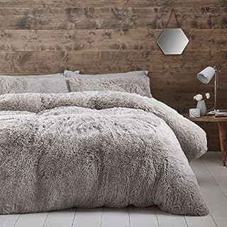 Catherine Lansfield Cuddly Double Duvet Set Blush