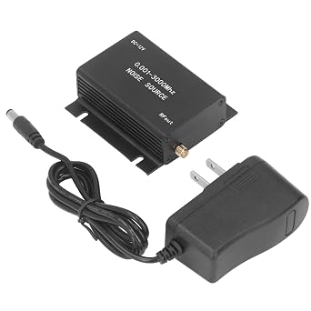 Broadband Noise Source Generator - DC 12V, 0.0013000MHZ Versatile RF and Microbillow Testing Tool with Stable SMA Output for Engineers and Hobbyists US Plug